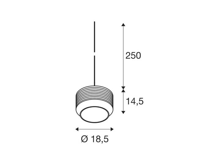Pantilo Rope 19 Suspension Silver - SLV - Salon / séjour - Moderne - Verre - À ampoule unique