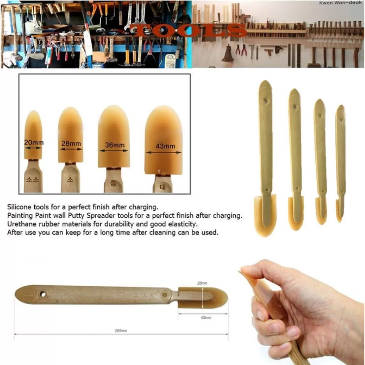 INF Verlängertes Dichtungswerkzeug - 2er-Set, Kunststoff-Dichtungsfinish-Schaber