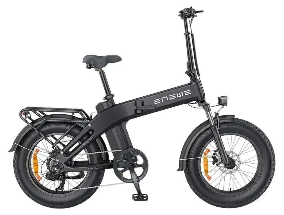ENGWE EP-2 3.0 Boost - E-Fatbike inkl. Kettenschloss - 20 Zoll - 250W Motor - 120 km Reichweite - 7-Gang - Hydraulische Scheibenbremsen - 648Wh Akku - Federgabel - Schwarz