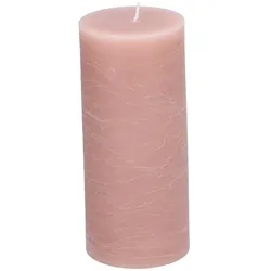 Arti Casa, Kerzen, Rustikale Kerze Ø7xh16cm Rosa