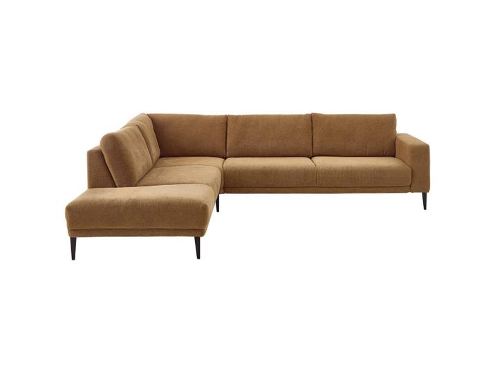 Dieter Knoll Ecksofa Dieter Knoll, Senfgelb, Metall, 3-Sitzer, Ottomane links, L-Form, 303x254 cm, Typenauswahl, Fußauswahl, Stoffauswahl, seitenverkehrt erhältlich, Hocker individuell planbar, Wohnzimmer, Sofas & Couches, Wohnlandschaften, Ecksofas