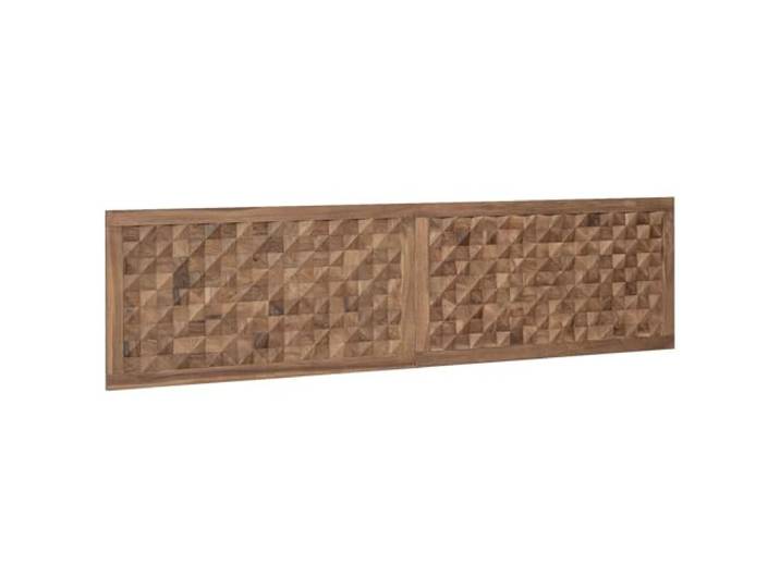vidaXL Bettkopfteil Natur Massivholz Teak
