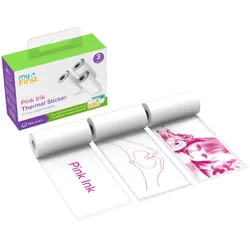 Insta Wi Sticker white with pink ink