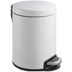 EKO Treteimer Serene 5 Liter wei, Abfalleimer, Weiss