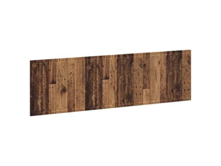 GHVBNMF Wandmontiertes Kopfteil Stauraum 180x50 cm Altholz Holzwerkstoff Platzsparendes Wandbett-Rückenteil fürs Schlafzimmer mit praktischen Ablagefächern für Bücher und Zubehör.