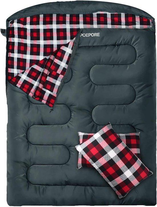 Schlafsack für zwei Erwachsene - warm und komfortabel für Camping