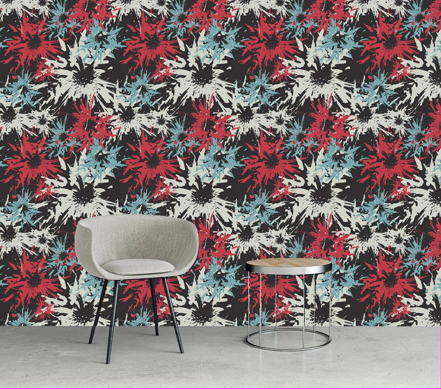 Vinyltapete QUEENCE "Ferenc", bunt, B:0,9m L:2,5m, Vinyl, Tapeten, Vinyltapete, 90x250cm, selbstklebend, kinderleichte Anbringung,, Sticker bunt B/L: 0,9m x 2,5m