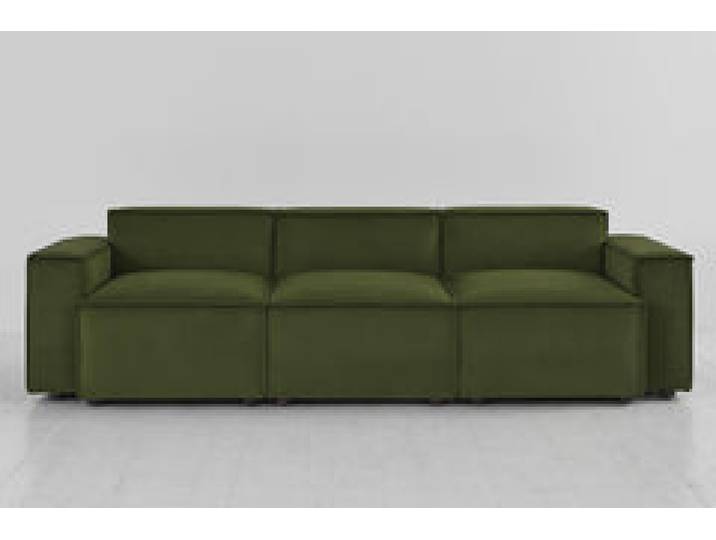 Dreisitzer-Sofa Model 03, Laubgrün