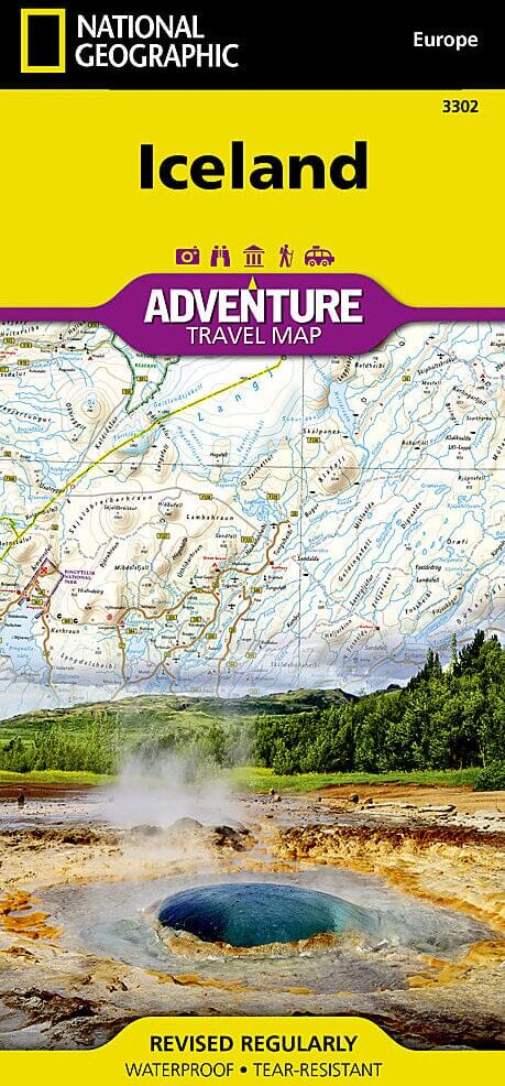 Carte routière - Islande   National Geographic