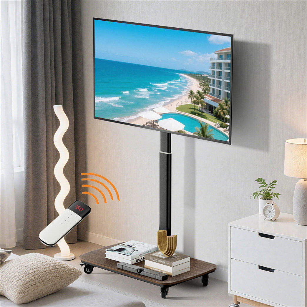 Symple Stuff TV Stand for TVs up to 77" Black 77"