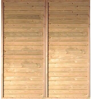 Carport-Seitenwand KARIBU, beige (natur), B:180cm H:200cm, Holzwerkstoff, Gartenhaus-Seitenwände, Carport-Seitenwand, für Carport »Eco 2«/»Eco 3«