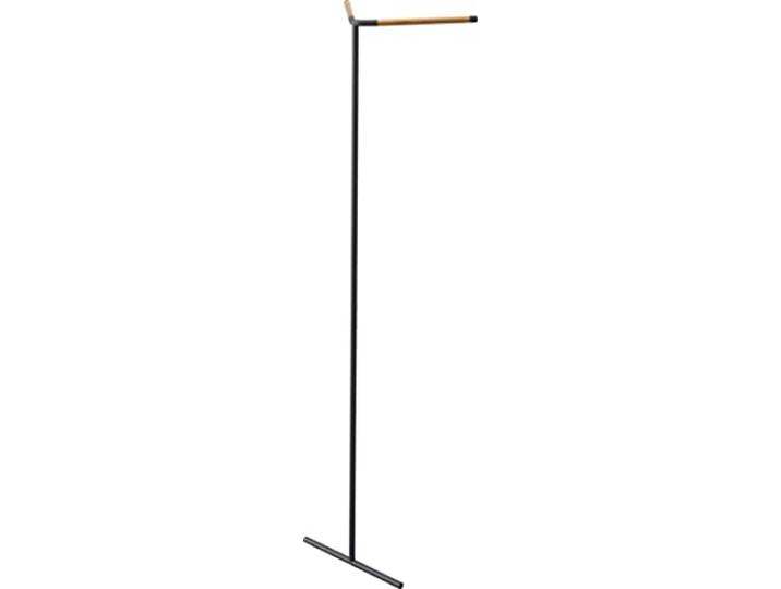 YAMAZAKI 5551 TOWER Leaning Corner Coat Hanger, black, Steel/Wood, 48.5 x 31.5 x 160 cm