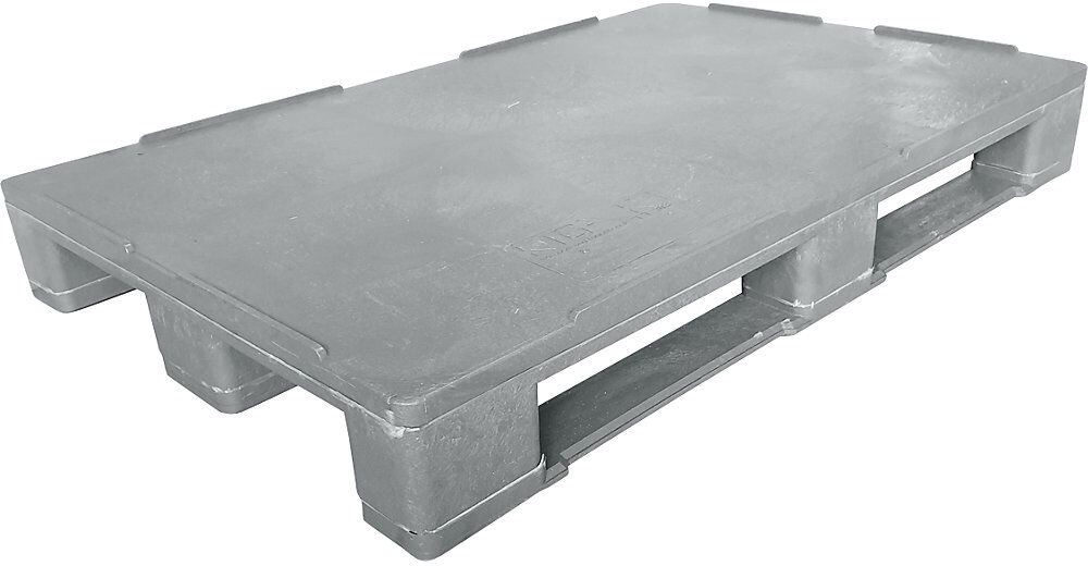 kaiserkraft Vielzweck-Kunststoffpalette, mit Stahleinlage, LxBxH 1200 x 800 x 150 mm, ab 1 Stück