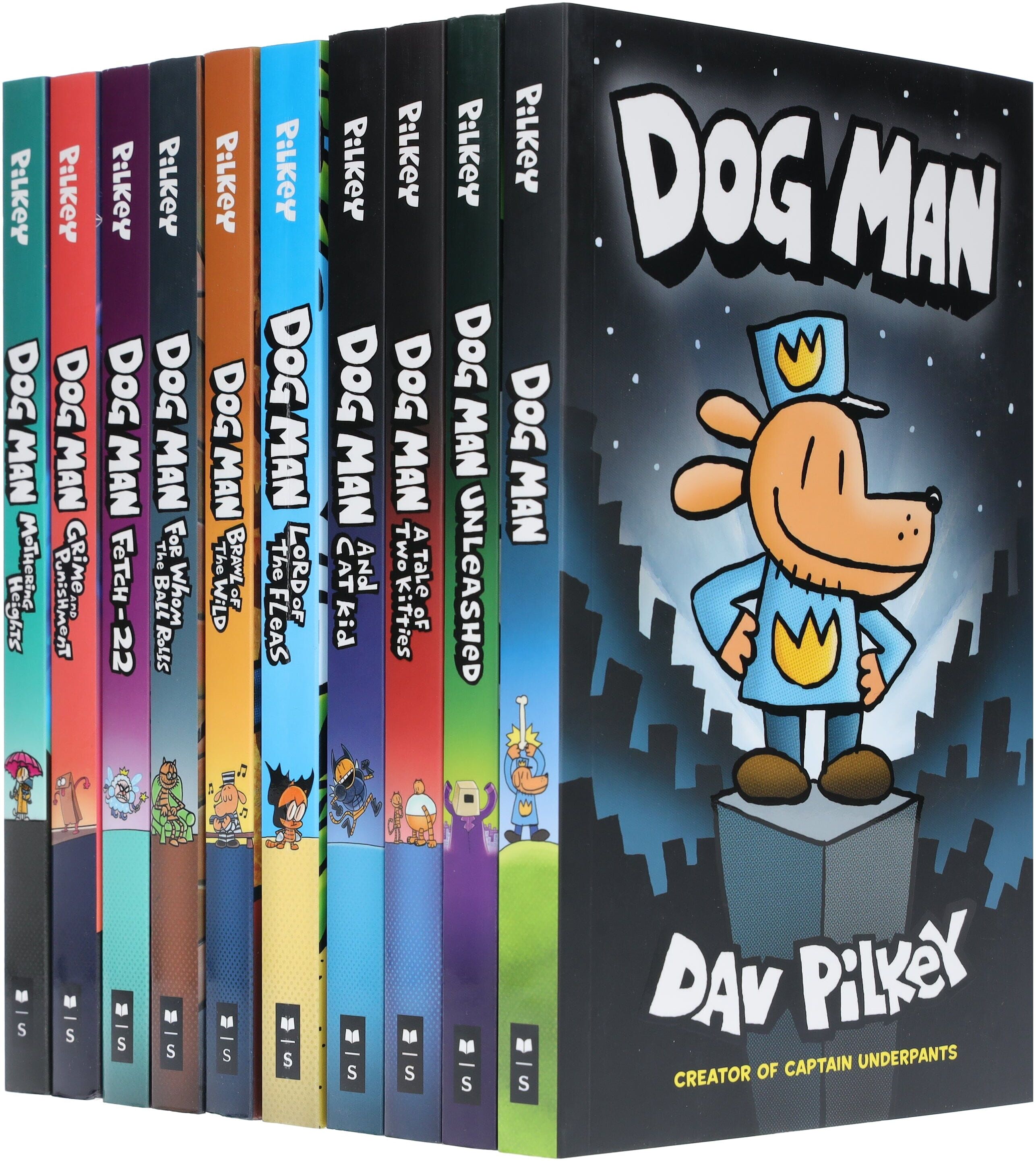 Dog Man by Dav Pilkey: Books 1-10 Collection Set - Ages 6-12 - Paperback Scholastic