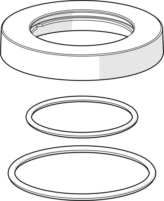 Hansa Rosette zu Einzellösung chrom 59913450