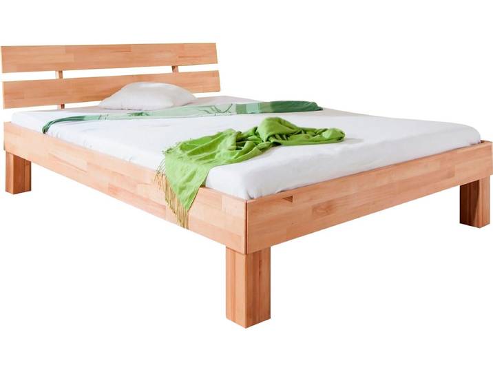 Massivholzbett RELITA Julia, Deal für begrenzte Zeit , beige (buche geölt), B:105cm H:75cm L:212cm, Betten, Massivholzbett, stabverleimte Buche, oberfläche geölt, verschiedene Breiten