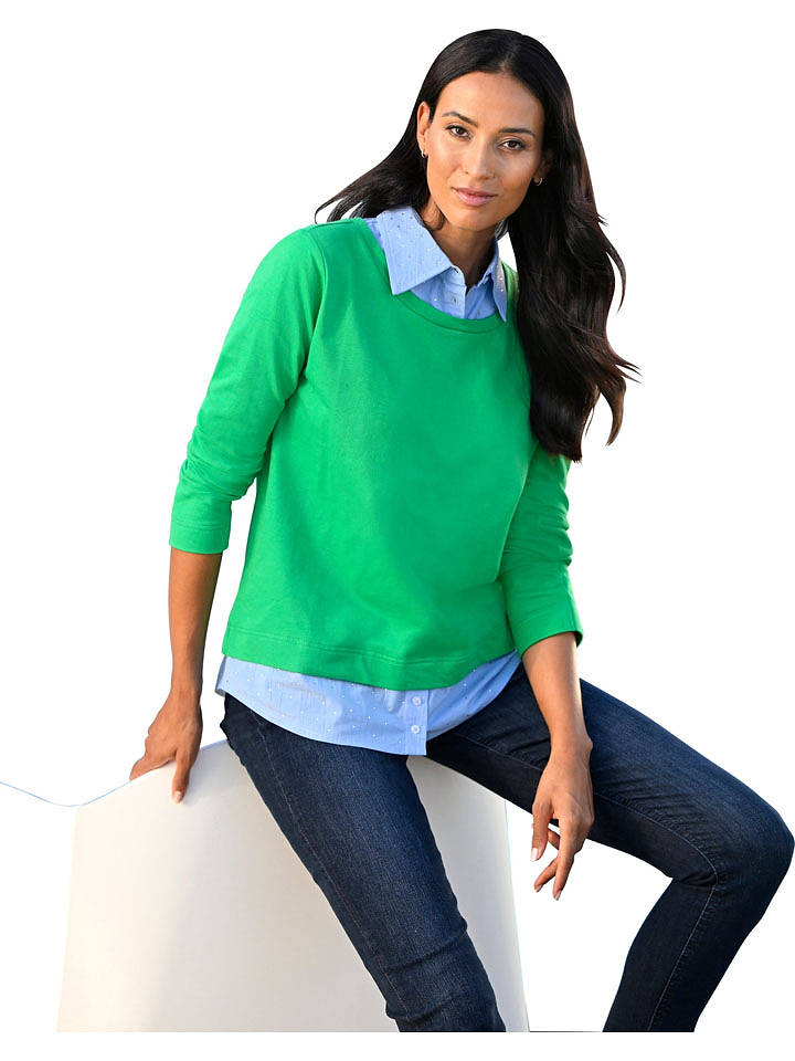 Heine Sweatshirt in Grün - 40