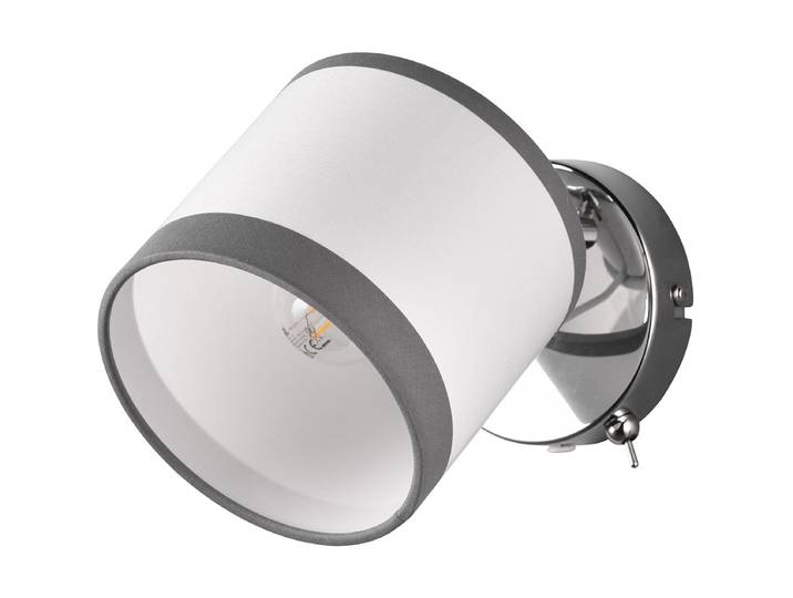 LED Wandlamp - Wandverlichting - Trion Vamos - E14 Fitting - Rond - Chroom - Metaal