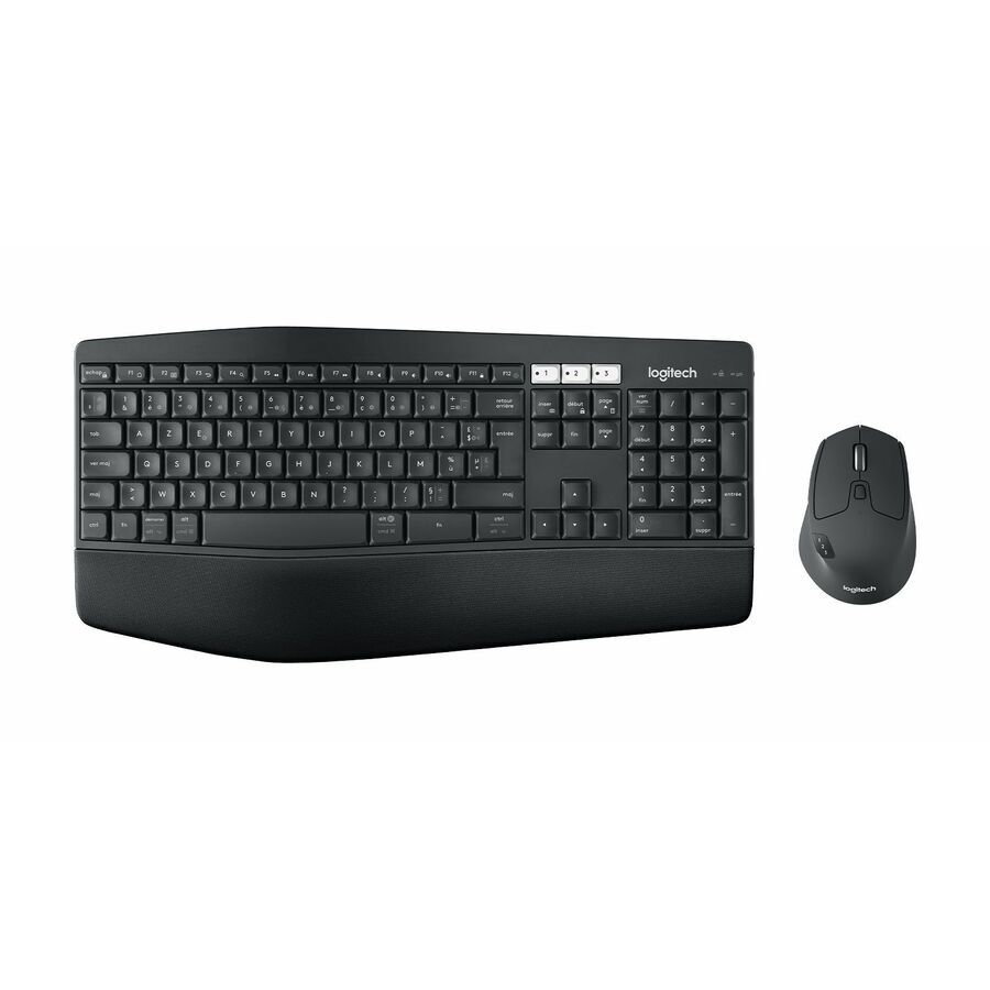 Logitech MK850 Performance Wireless Keyboard and Mouse Combo, Volle Größe (100%), Kabellos, RF Wireless + Bluetooth, Schwarz, Weiß, Maus enthalten