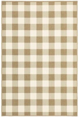 The Gray Barn Style Haven Gingham Check Indoor/Outdoor Area Rug..