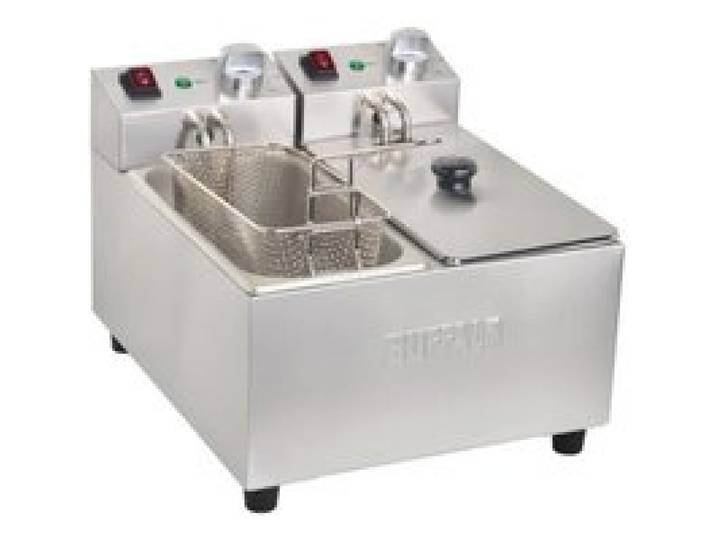 Friteuse inox 2x3 Litres électrique 2x2 Kw