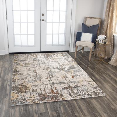 Alora Decor Jade Abstract Ivory/Multi Recycled Polyester Area Rug