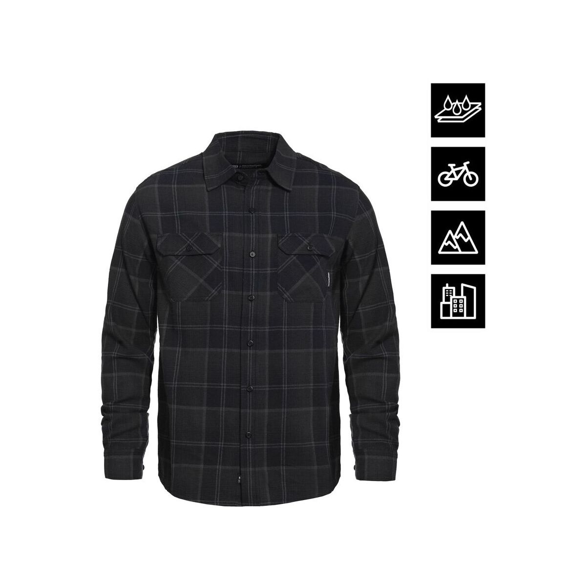 Horsefeathers Dough Shirt anthracite S SM1219A-anthracite-S