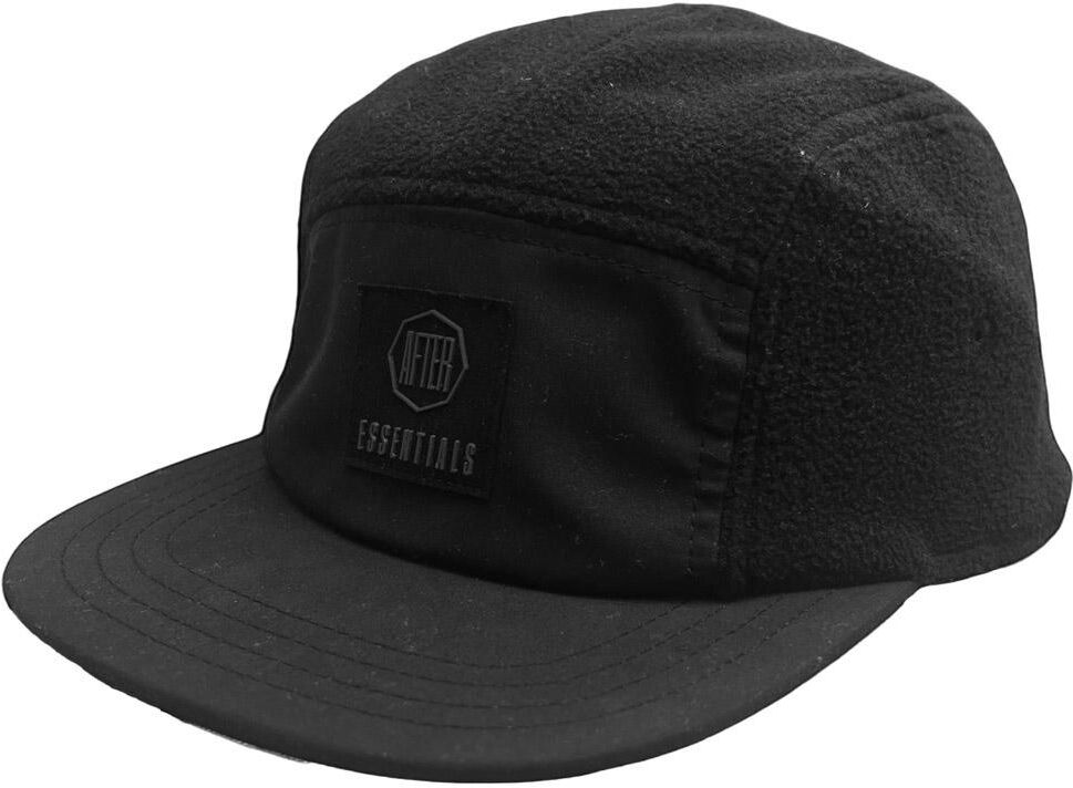 After Essentials  - Fleeced 5 Panels Cap Jet Black - Casquette