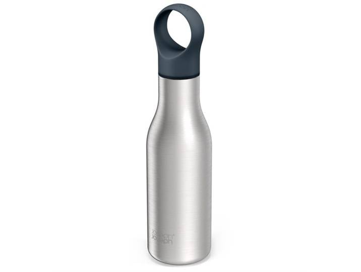 Trinkflasche Joseph Joseph Hydro Loop Edelstahl Edelstahl 29 cm - Material: Edelstahl/Polypropylen/Silikon