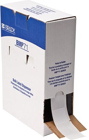Brady BM-109-427 etiquetas de vinil brancas 38,10 mm x 101,60 mm