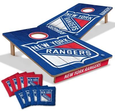 Skip's Garage New York Rangers NHL Tailgate Cornhole Board Set
