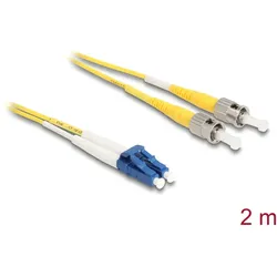 Delock Kabel Lichtwellenleiter LC > ST Singlemode OS2 2 m