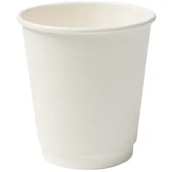 greenbox - Pappbecher doppelwandig, 200 ml / 8 oz, Ø 80 mm, weiß, 25 St.