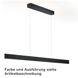 Knapstein LED Pendelleuchte FARA-132, 62W 2200-3000K 7440lm, CRi >90, mit Wechsel-Linse + Gestensteuerung, verstellbar, Mattnickel GKS-51.509.05