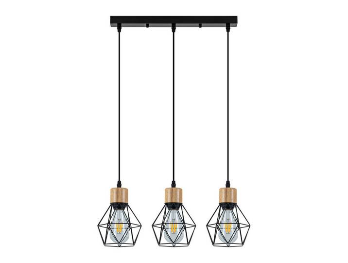 Nettlife Pendelleuchte Berg Ⅲ 43/15/146 cm, Schwarz, Metall, E27, 15x146x43 cm, Lampen & Leuchten, Innenbeleuchtung, Hängeleuchten, Pendelleuchten