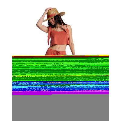 Strandhose ROXY "Nazare Surf Spot", Damen, Gr. M, Normalgrößen, rot (ginger spice), Obermaterial: 67% Baumwolle, 33% Viskose., Hosen Strandhose