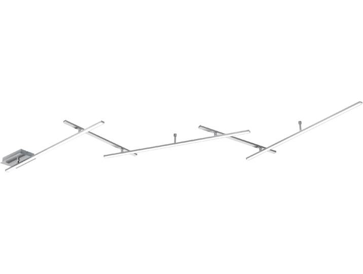 TRIO LEUCHTEN LED Deckenleuchte Indira , grau (nickelfarben), 3, H: 7cm, Leuchten, LED Deckenleuchte