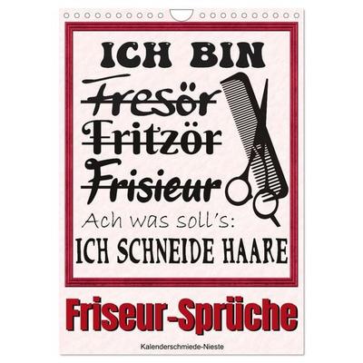 Friseur-Sprüche (Wandkalender 2026 DIN A4 hoch), CALVENDO Monatskalender