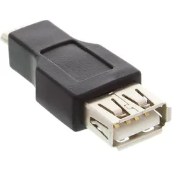 INLINE Micro-USB OTG Adapter, Micro-B Stecker an USB A Buchse