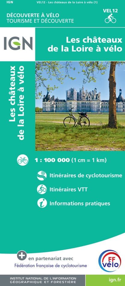 Carte cycliste - Les Châteaux de la Loire à vélo   IGN