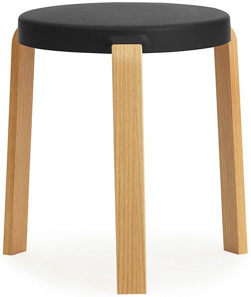 Normann Copenhagen Hocker (schwarz, Eiche) schwarz   Eiche