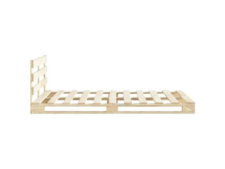 Magnifique Cadre de lit Double - extra confortable - Sommiers à lattes - de palette sans matelas 140x200cm bois massif pin 1582