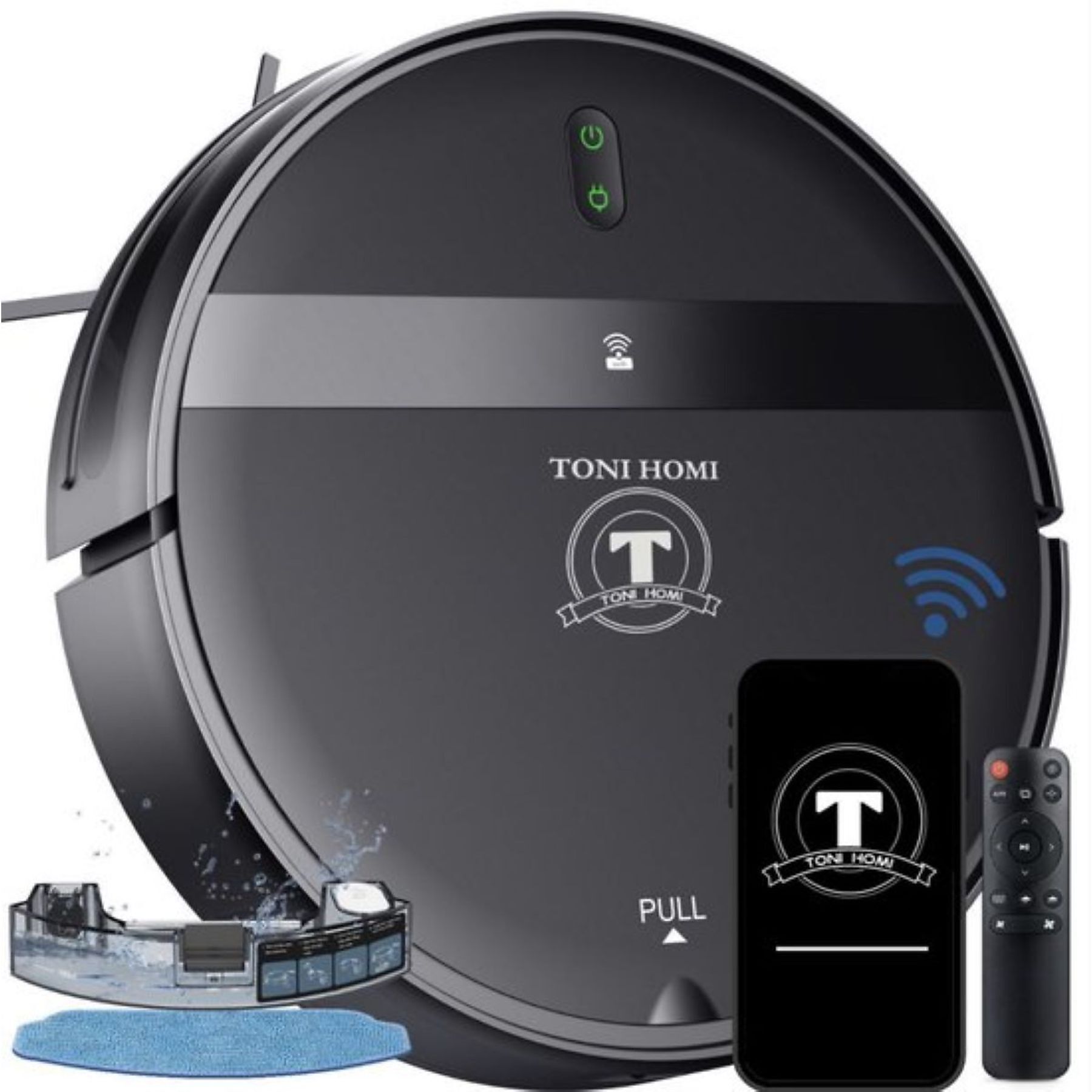 TONI HOMI G20 Saugroboter - Saugroboter mit Wischfunktion - Staubsauger Roboter mit Wischfunktion