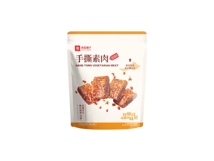 Bestore Handgesneden Vegetarisch Vlees Pittige Smaak 105 g (Bevat 7 Kleine Pakjes)