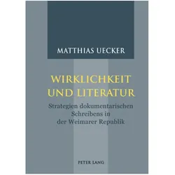 Wirklichkeit und Literatur, Fachbücher von Matthias Uecker