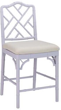 "Dayna Stool - Lilac/Sandberg Parchment, Counter Stool 25""H - Ballard Designs"