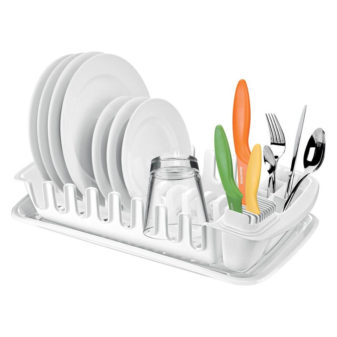 Tescoma Abtropfgestell mit Auffangschale CLEAN KIT, weiss (361-2646)