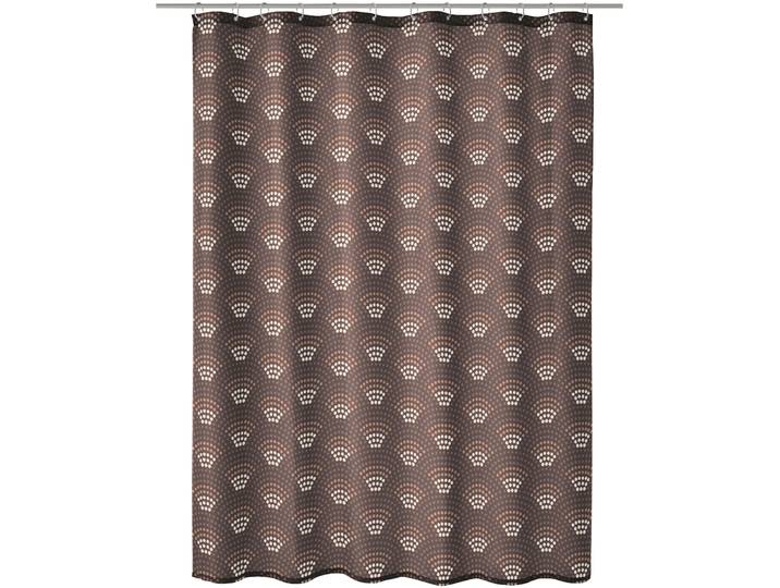 Duschvorhang KLEINE WOLKE Bow , braun, B:180cm H:200cm, Polyester, Duschvorhänge, Duschvorhang