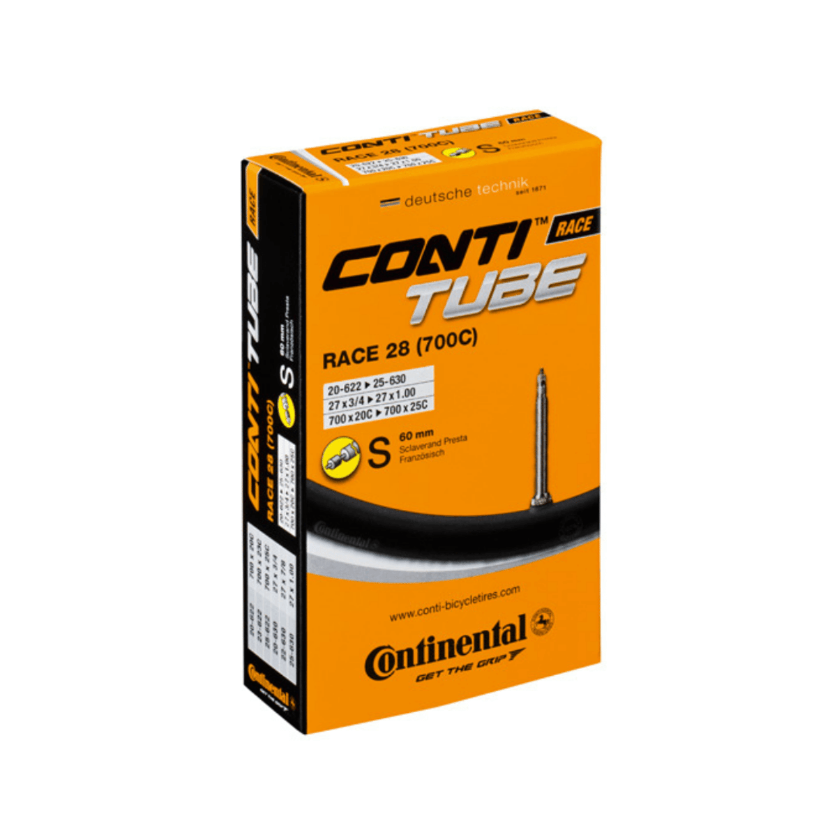 Tubo Continental 700x20-25 PRESTA 60 MM Unisex