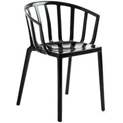 Kartell Stapelstuhl Venice, Designer Philippe Starck, 51x75x51 cm